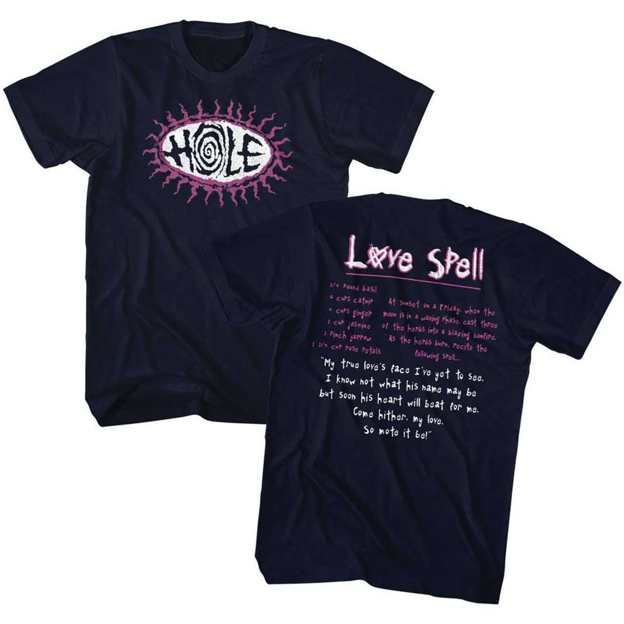 90'S Hole Love Spell Black Adult T-Shirt
