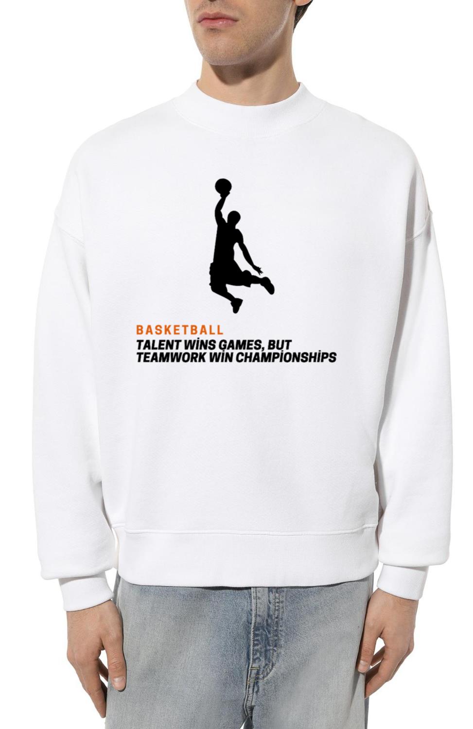 _Basketball_ Talent and Teamwork_ – Game-Changing - Unisex Sweatshirt