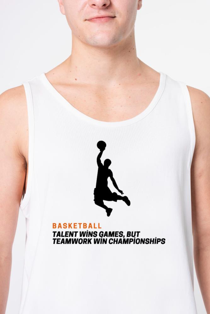 _Basketball_ Talent and Teamwork_ – Game-Changing - Unisex Tank Top