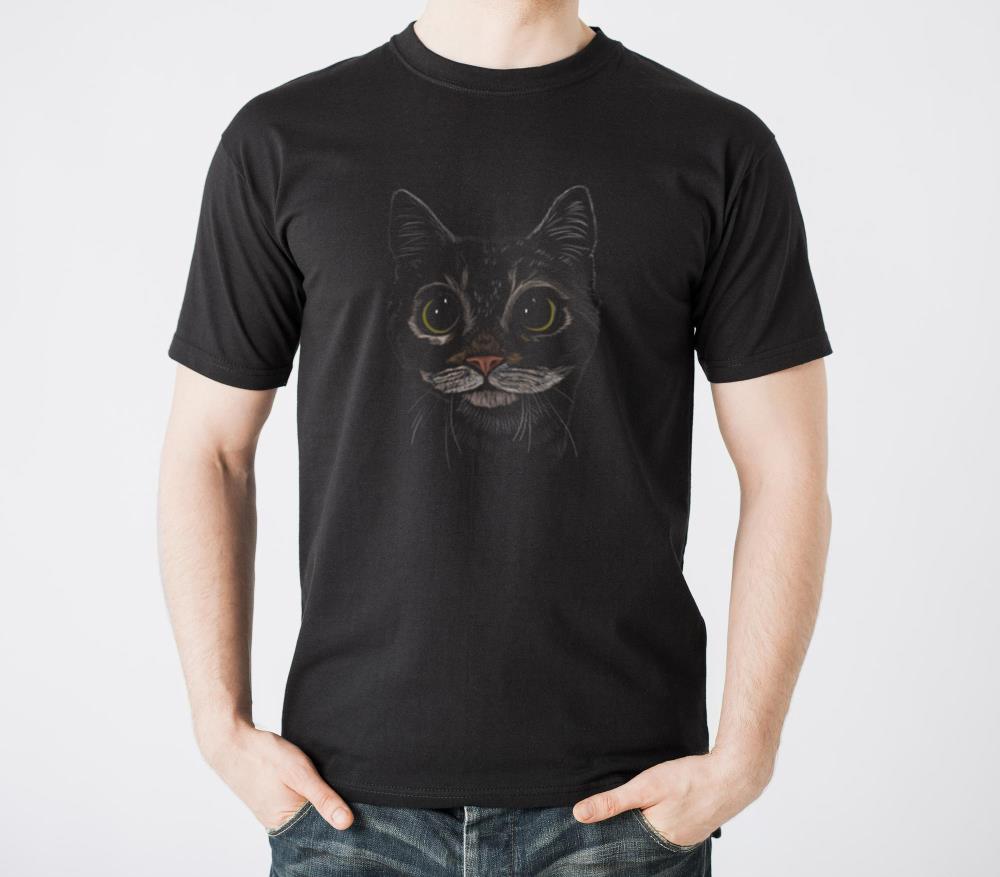 _Boba Eyes Cat_ Jamie's Hand-Drawn Cat Collection T-Shirts