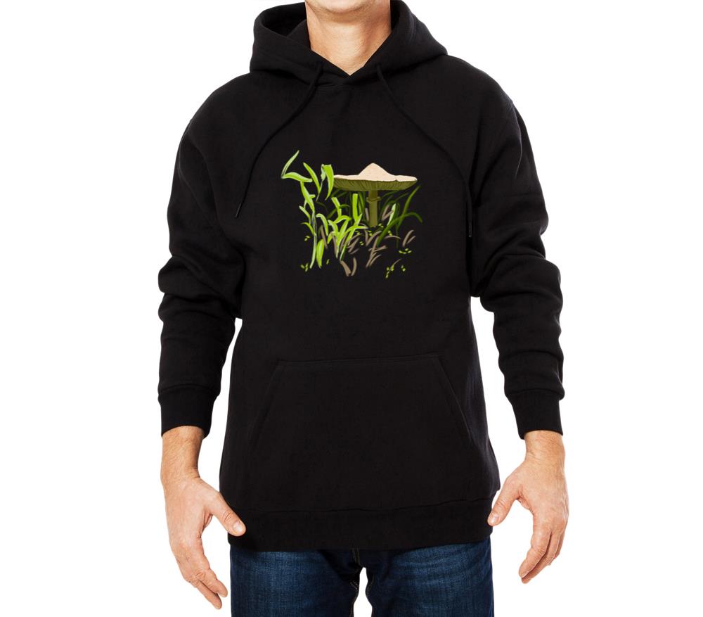 _Brown Mushroom_ Jamie's Hand-Drawn Collection - Unisex Hoodie