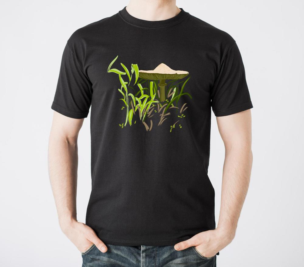 _Brown Mushroom_ Jamie's Hand-Drawn Collection - Unisex Standard T-Shirt