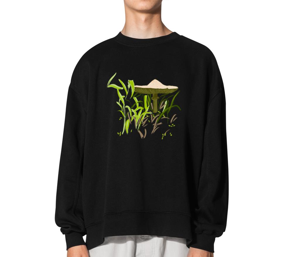 _Brown Mushroom_ Jamie's Hand-Drawn Collection - Unisex Sweatshirt