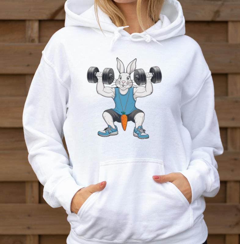 _BunnyFit_ Hopping into Health and Fitness_ - Unisex Hoodie