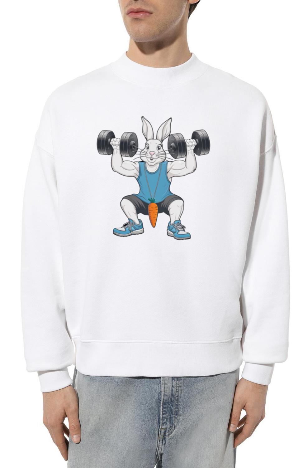 _BunnyFit_ Hopping into Health and Fitness_ - Unisex Sweatshirt