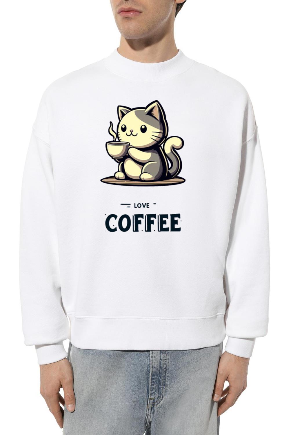 _Caffeine Cat Chronicles_ - Unisex Sweatshirt