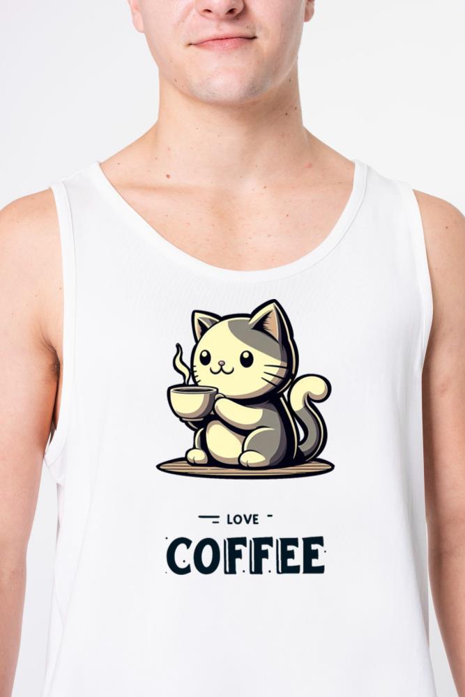_Caffeine Cat Chronicles_ - Unisex Tank Top