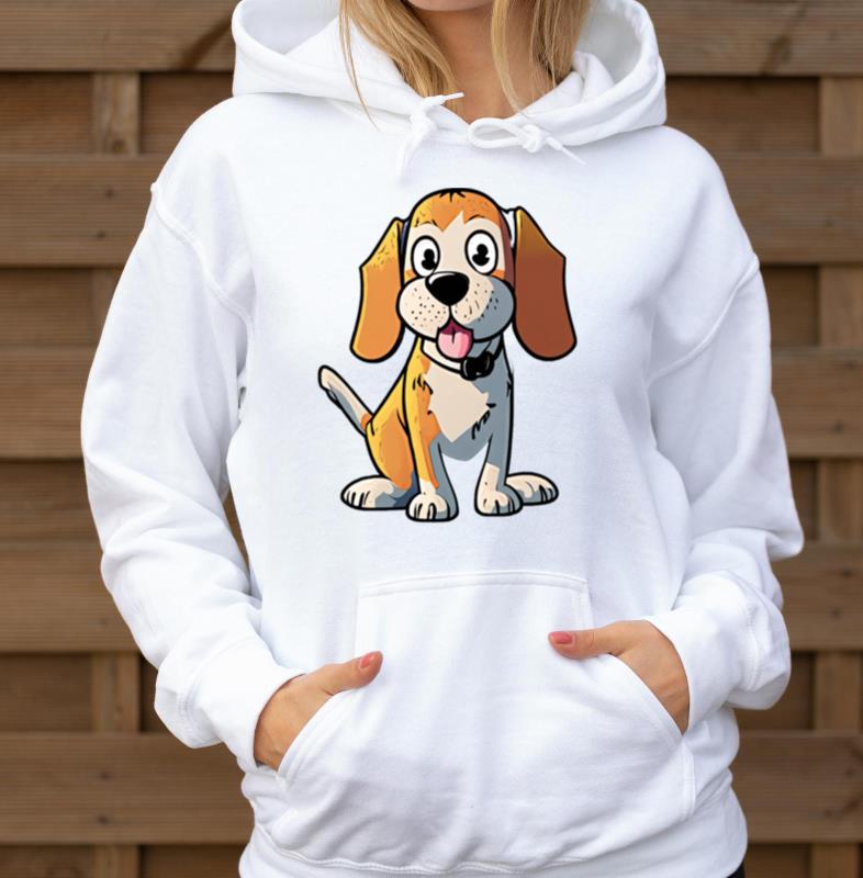 _Canine Charisma_ _ Cartoon DOG TEE - Unisex Hoodie