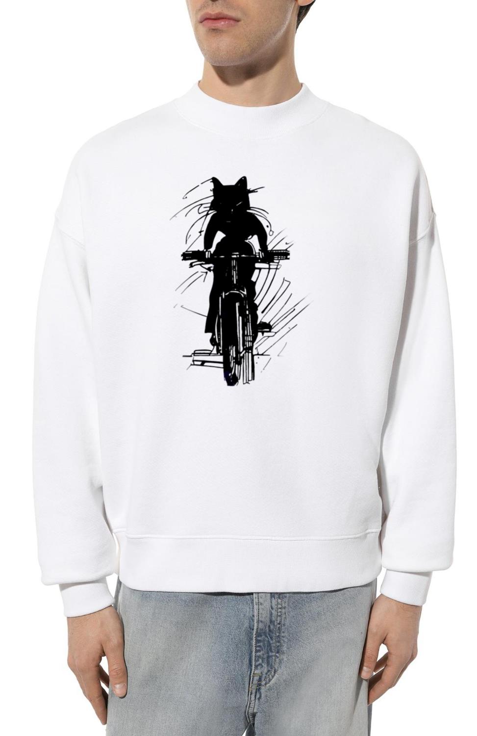 _Cat Rider_ - Unisex Sweatshirt