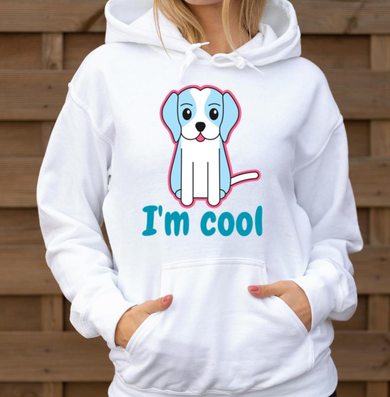 _Cool Dog Vibes T-Shirt - - Unisex Hoodie