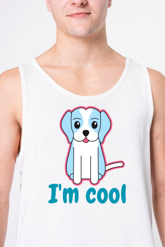 _Cool Dog Vibes T-Shirt - - Unisex Tank Top