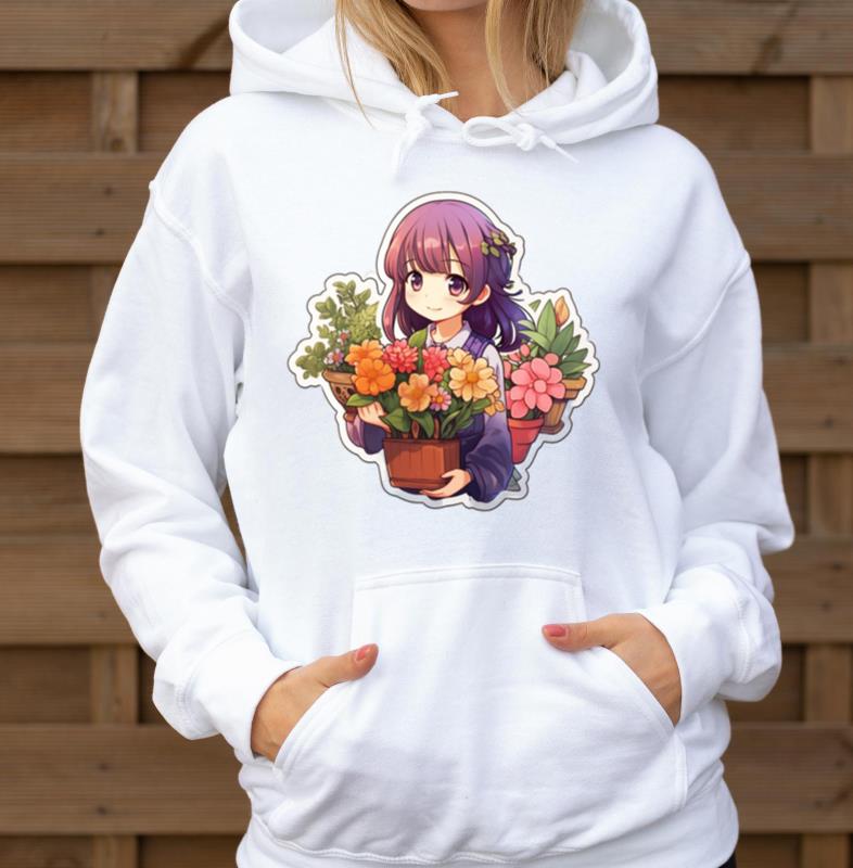 _Cute Kawaii Anime Girl in Action!_ - Unisex Hoodie