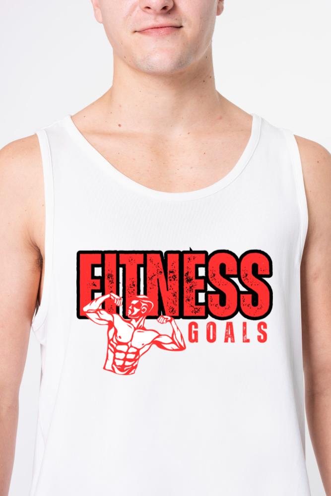 _Fitness Goals T-Shirt – Motivational Gym Workout - Unisex Tank Top