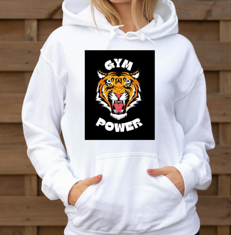 _Gym Power Tiger Head – Fierce Fitness Motivation - Unisex Hoodie