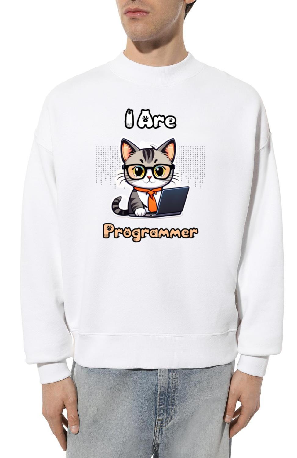 _I Are Programmer_ Developer Cat - Unisex Sweatshirt