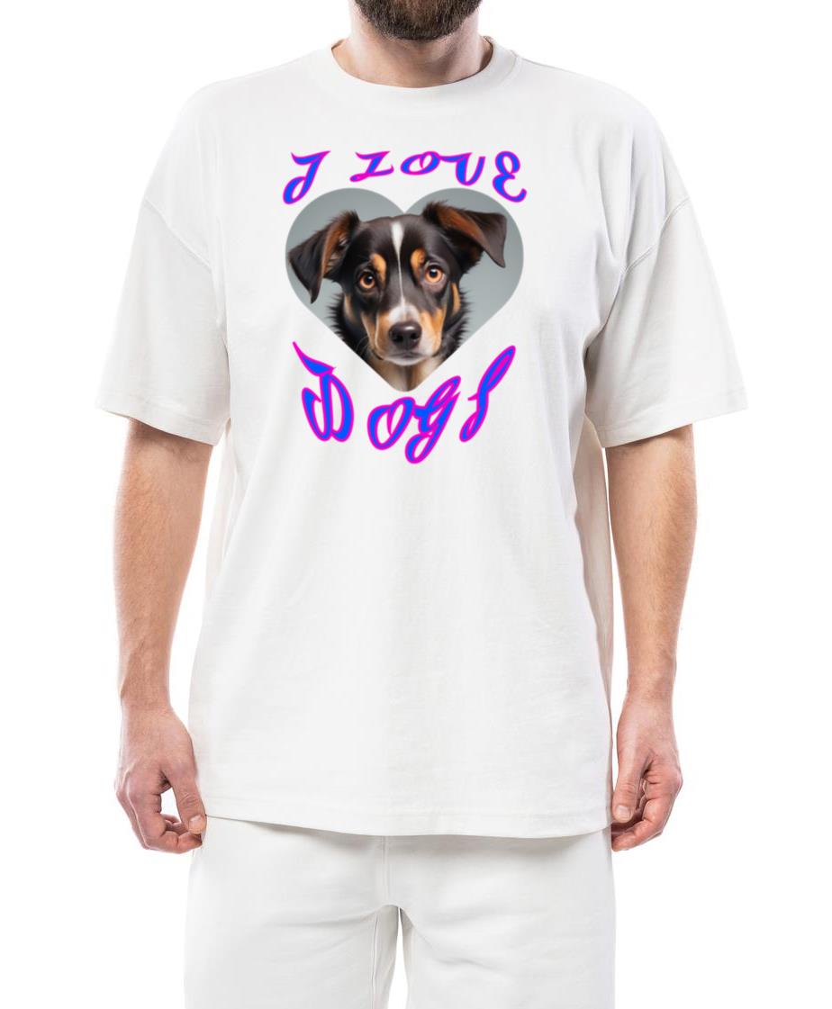 _I love dogs_ design . Option 1 - Unisex Standard T-Shirt