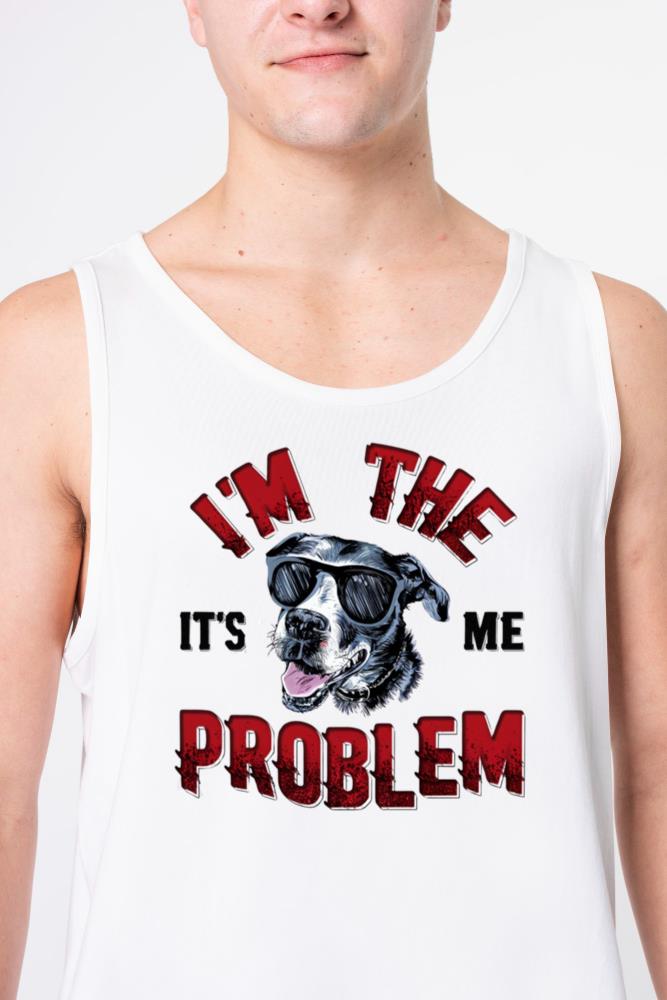 _I'm the Problem_ Vintage Dog Tee - Unisex Tank Top