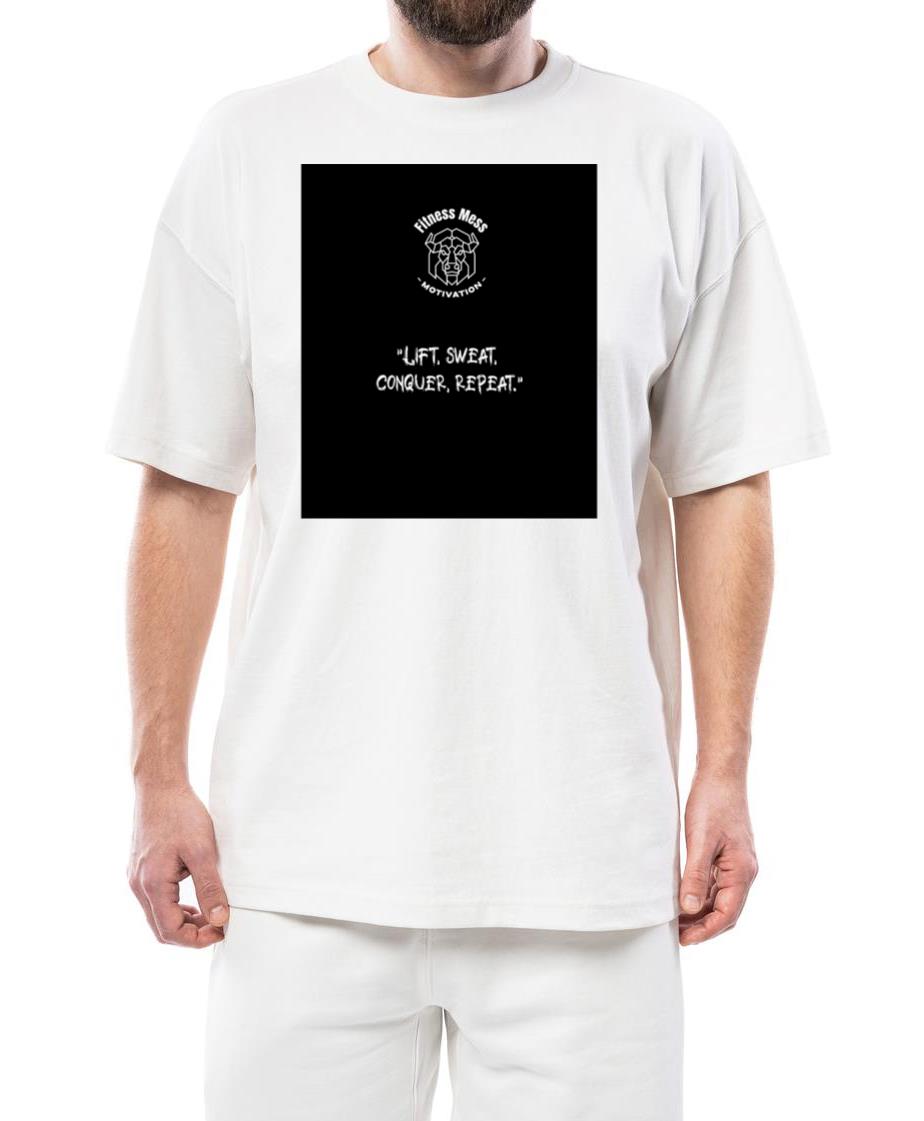 _Lift, sweat, conquer, repeat._ Fitness Motivation - Unisex Standard T-Shirt