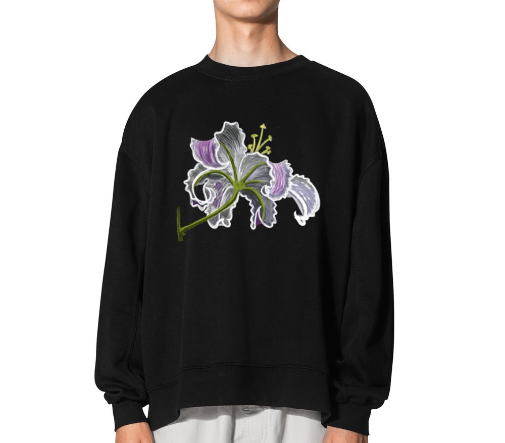 _Lily Blossom_ Jamie's Hand-Drawn Collection - Unisex Sweatshirt