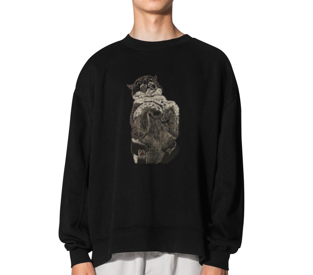 _Loafed Cat_ Jamie's Hand-Drawn Cat Collection - Unisex Sweatshirt