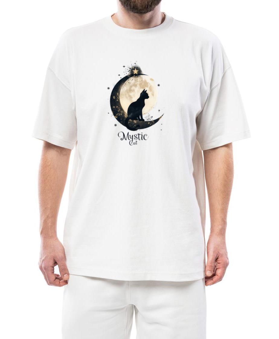 _Mystic Cat - Moonlit Enchantment Design_ - Unisex Standard T-Shirt