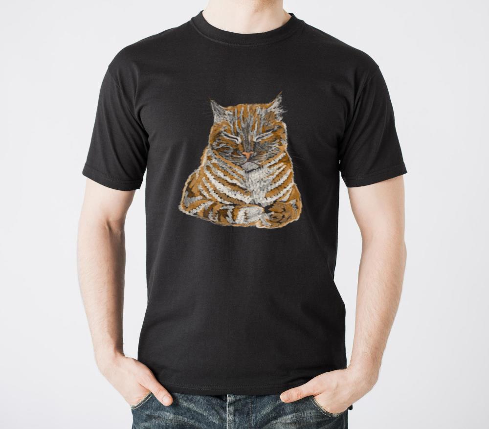 _Orange Sleepy Cat_ Jamie's Hand-Drawn Collection T-Shirts