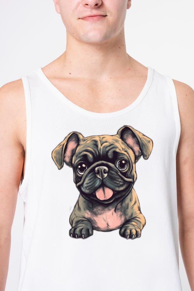_Purrfectly Adorable_ Dog Design - Unisex Tank Top