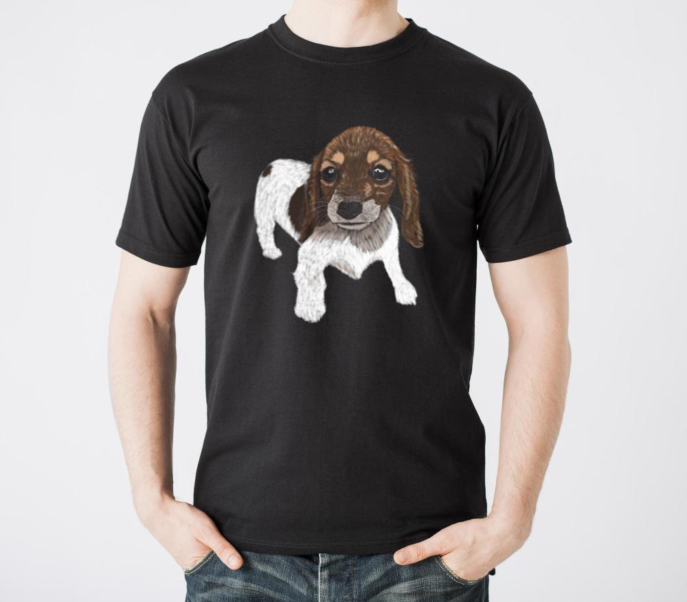 _Small Hound Pup_ Jamie's Hand-Drawn Collection T-Shirts