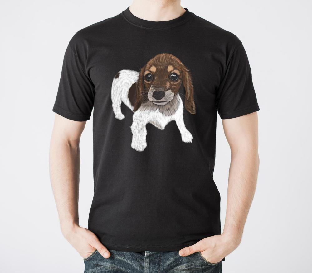 _Small Hound Pup_ Jamie's Hand-Drawn Collection - Unisex Standard T-Shirt