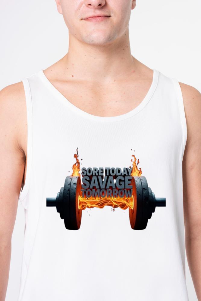 _Sore Today, Savage Tomorrow_ Fitness T-SHIRT - Unisex Tank Top