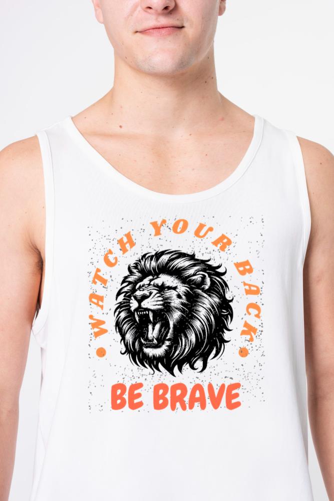 _Watch Your Back – Be Brave_ - Unisex Tank Top