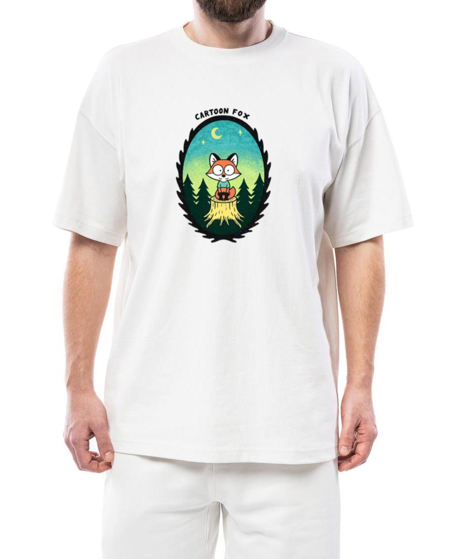 _Whimsical Forest Fox_ Nighttime Adventure_ - Unisex Standard T-Shirt