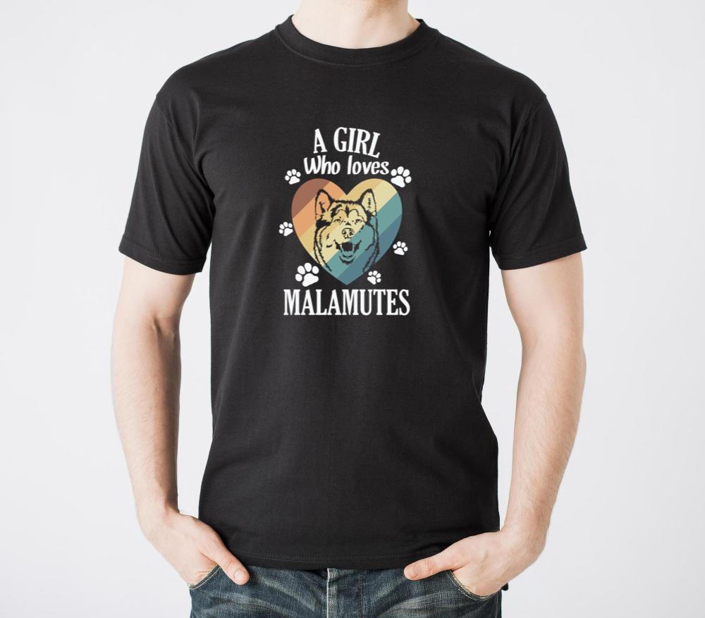 A Girl who loves Alaskan Malamutes - Unisex Standard T-Shirt