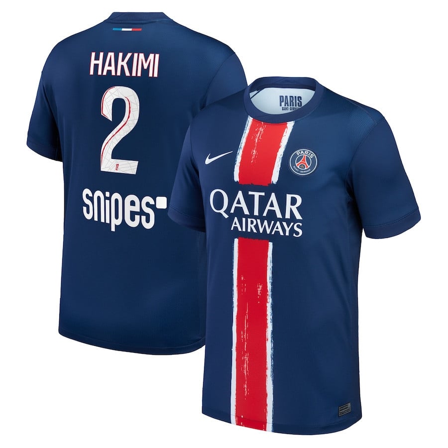 Achraf Hakimi 2 Paris Saint-Germain 2024/25 Home Men Jersey - Navy