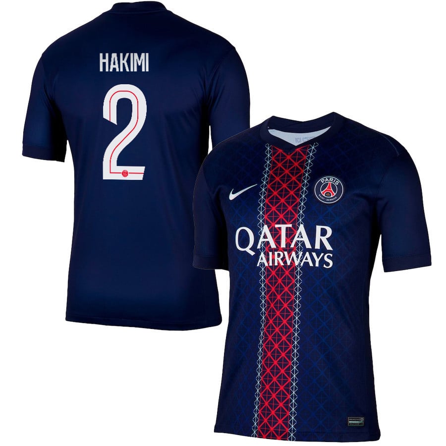 Achraf Hakimi 2 Paris Saint-Germain 2025/26 Home Men Jersey - Navy