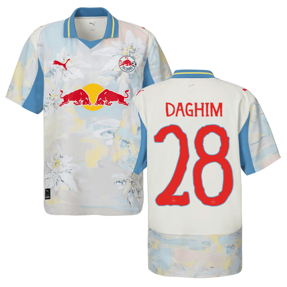 Adam Daghim 28 Red Bull Salzburg x KidSuper 2025/26 Men Jersey - Beige
