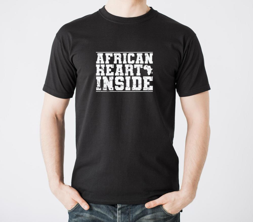 African Heart Inside Continent Africa Map - Unisex Standard T-Shirt