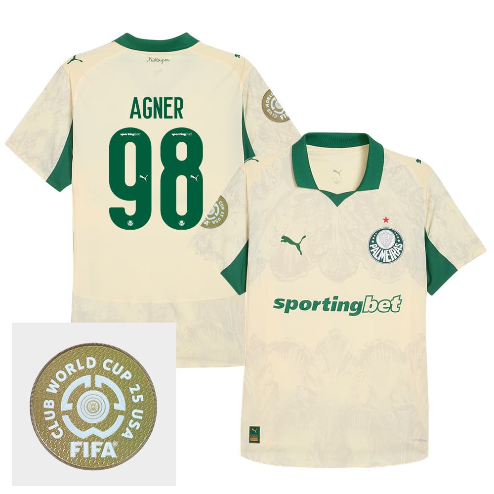 Agner 98 SE Palmeiras x KidSuper 2025/26 FIFA Club World Cup 25 USA Patch Men Jersey - Yellow