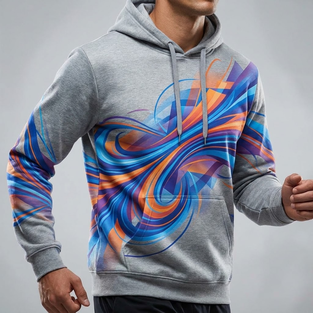Energy Motion Pulse Abstract Hoodie