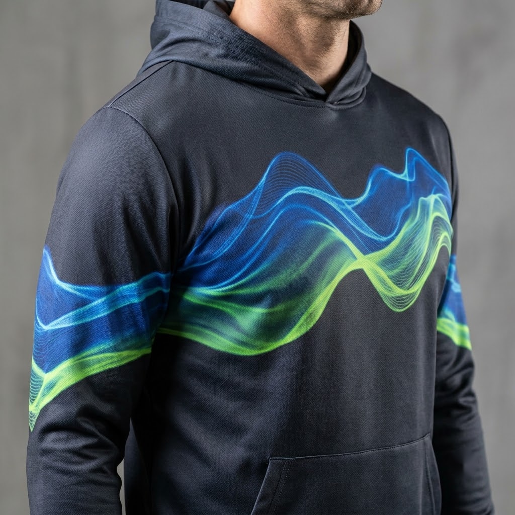Electric Wave Motion Energy Hoodie