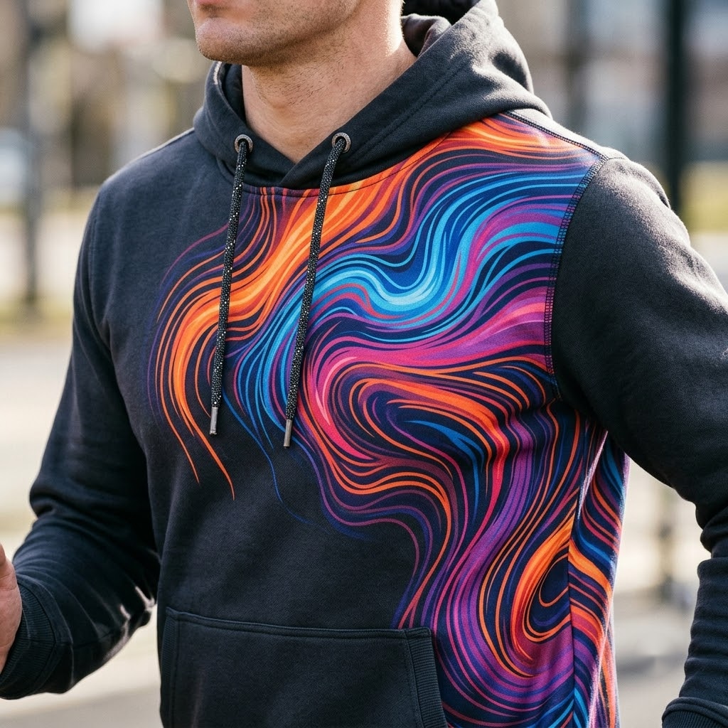 Energy Motion Pulse Abstract Hoodie