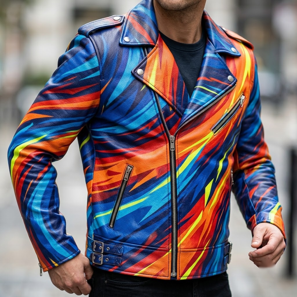 Dynamic Pulse Motion Motorcycle Leather Jacket