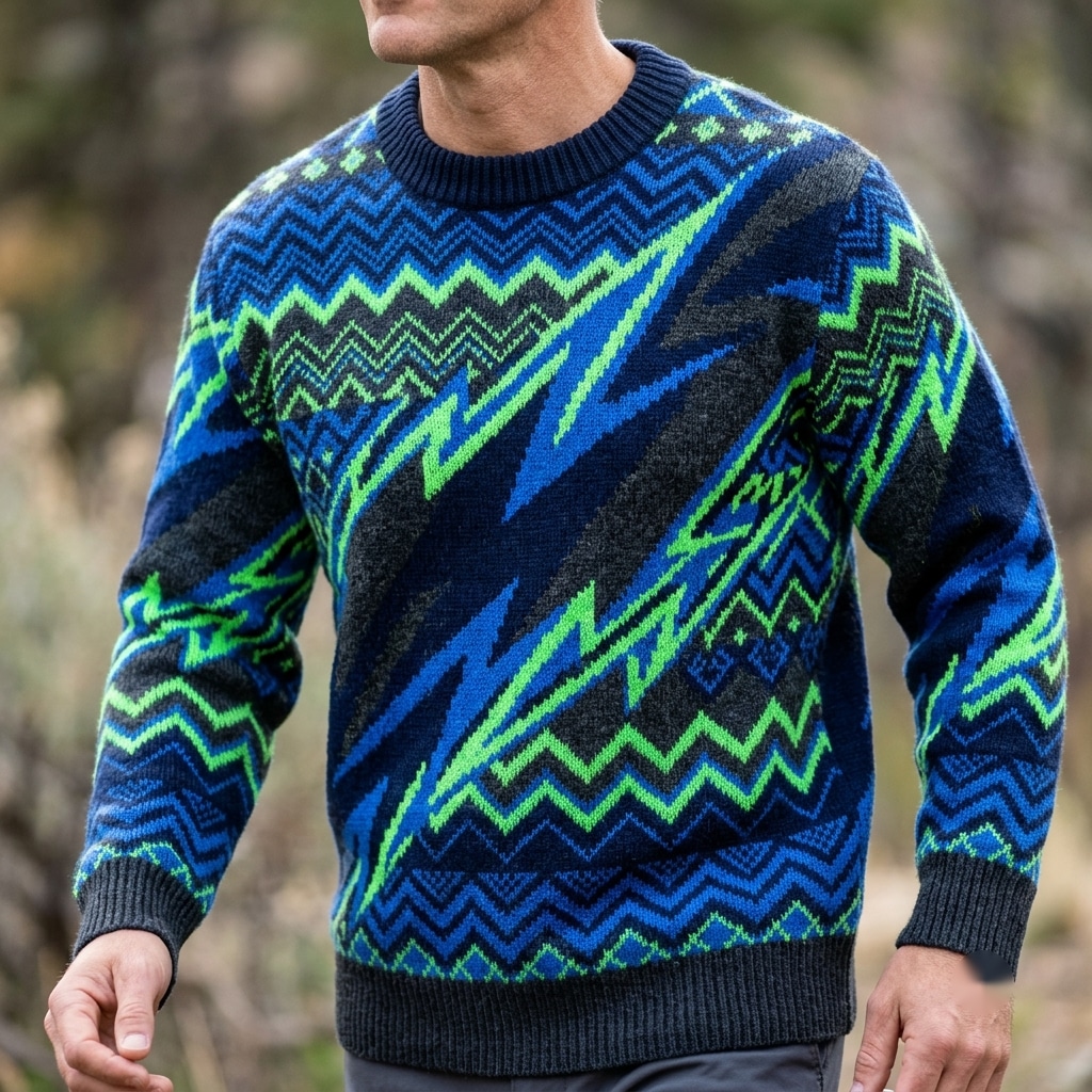 Dynamic Voltage Pulse Festive Knit Sweater