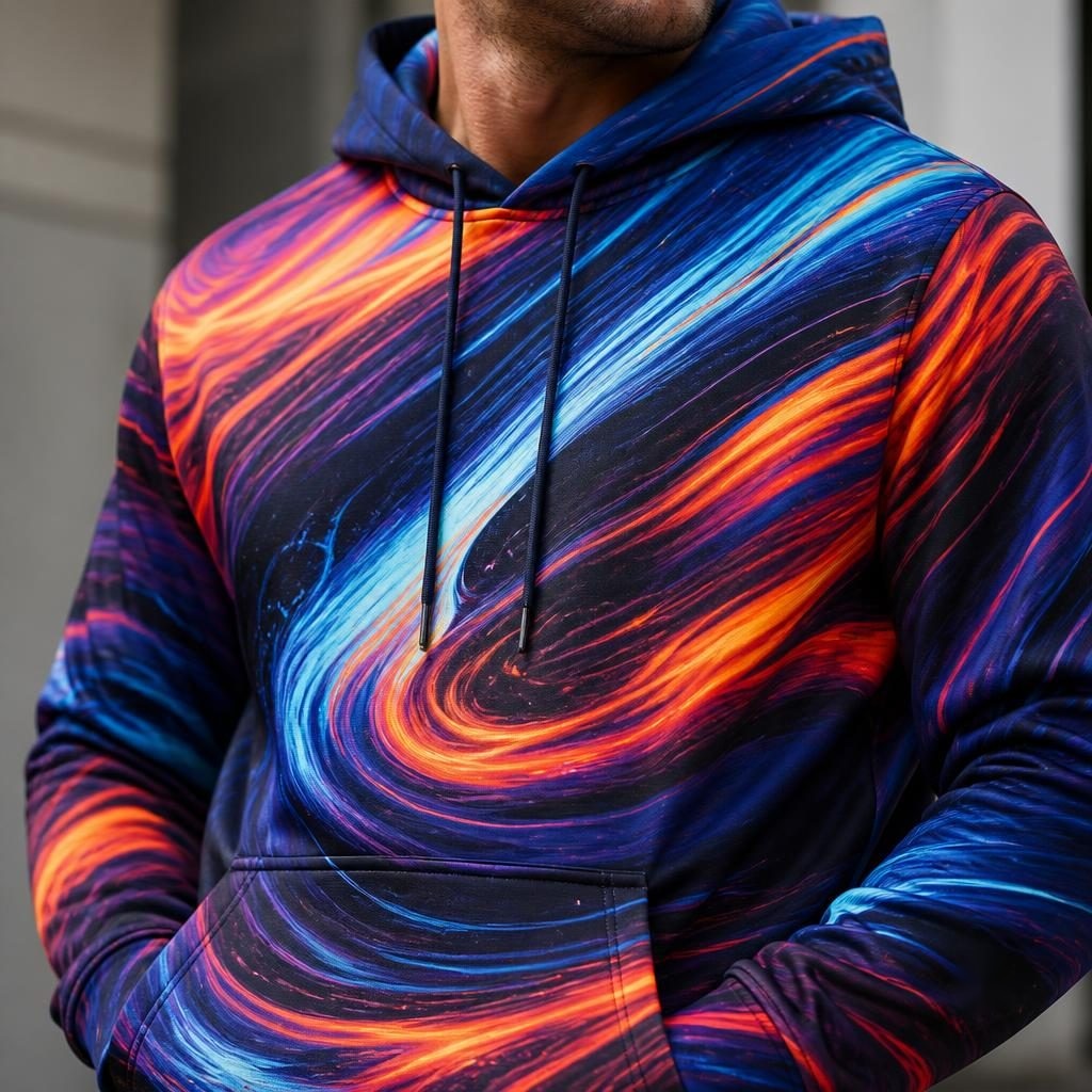 Energy Motion Pulse Abstract Hoodie