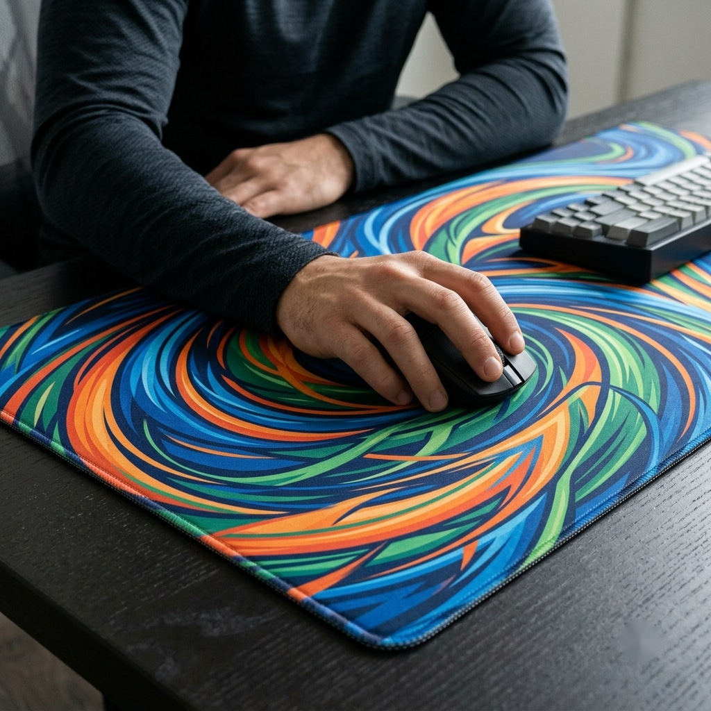 Dynamic Energy Motion Abstract Mouse Pads