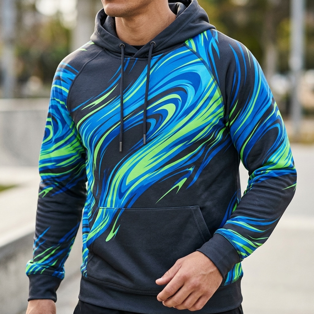 Electric Wave Motion Energy Hoodie