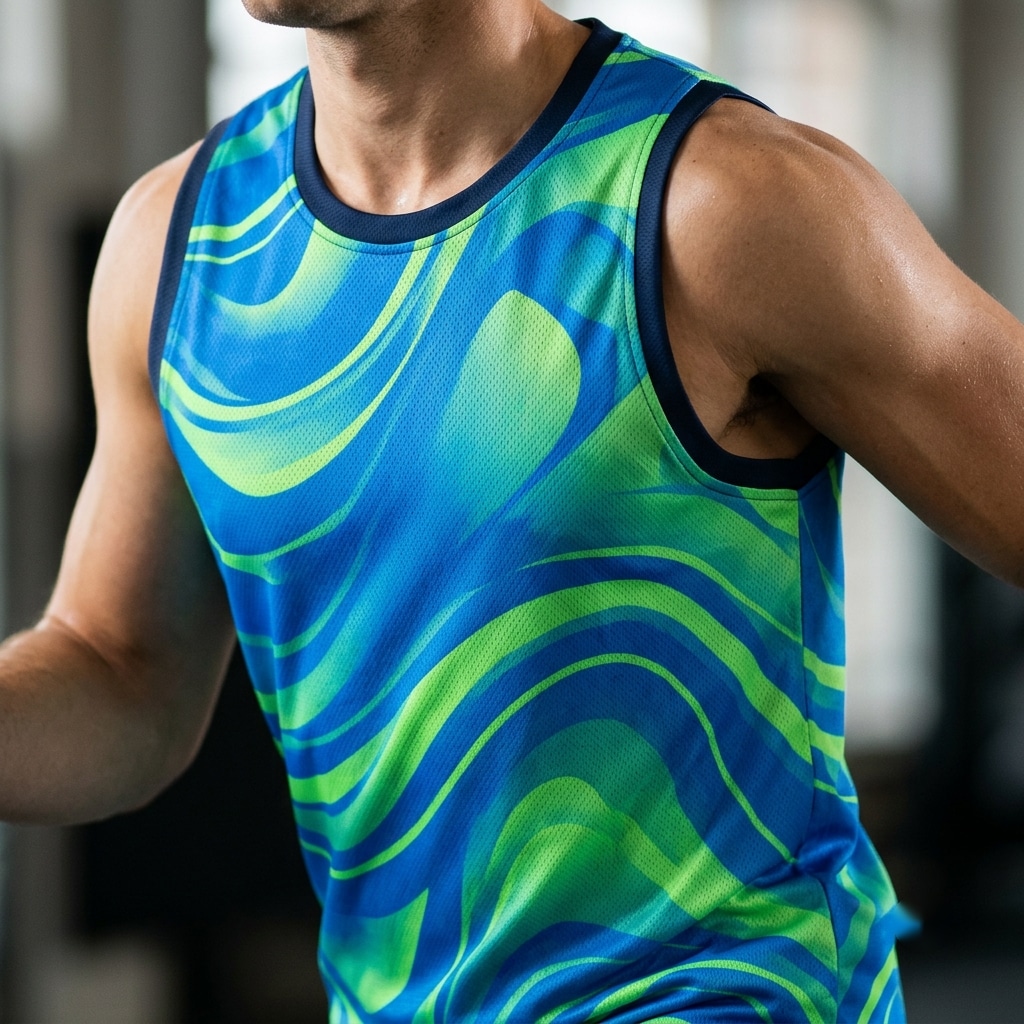 Electric Motion Wave Basketball Jersey for Active Energy and Stride