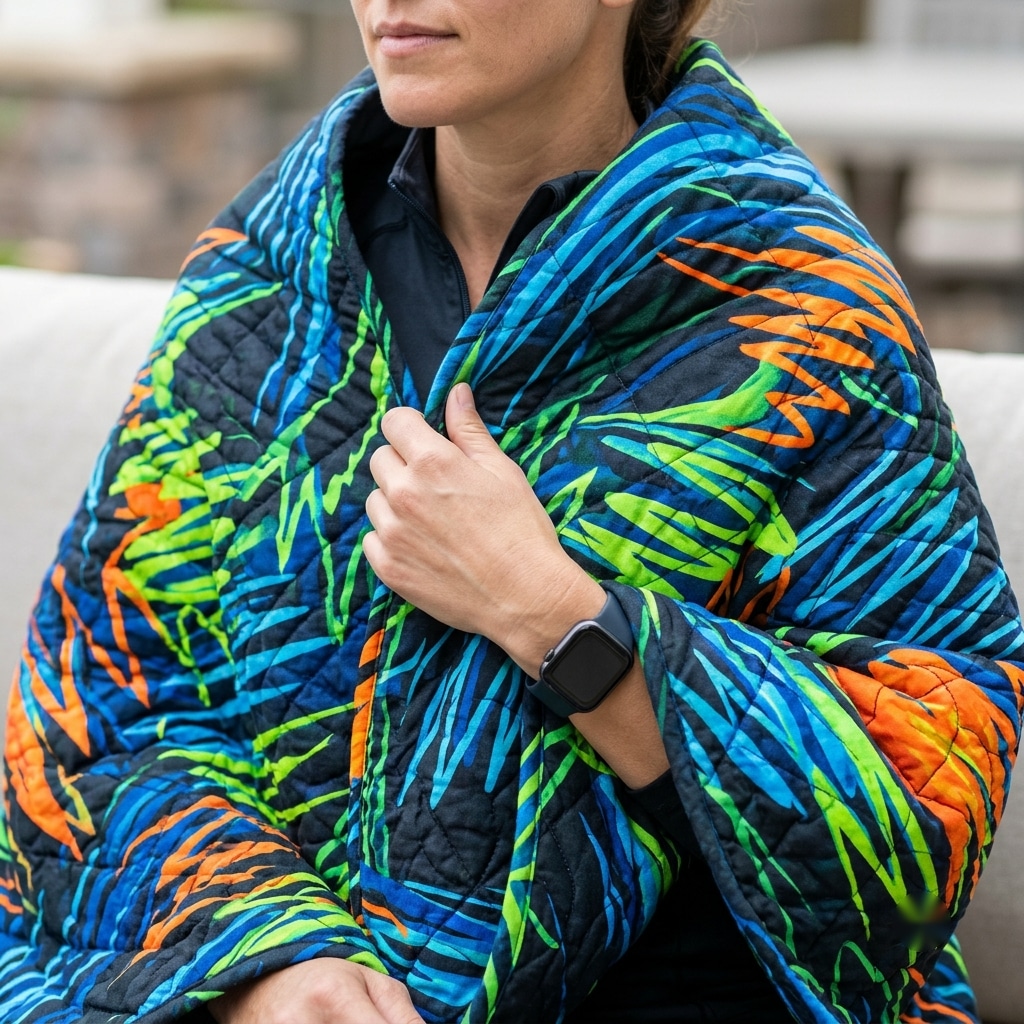Dynamic Voltage Motion Quilt Sofa Cover with Energetic Waveforms