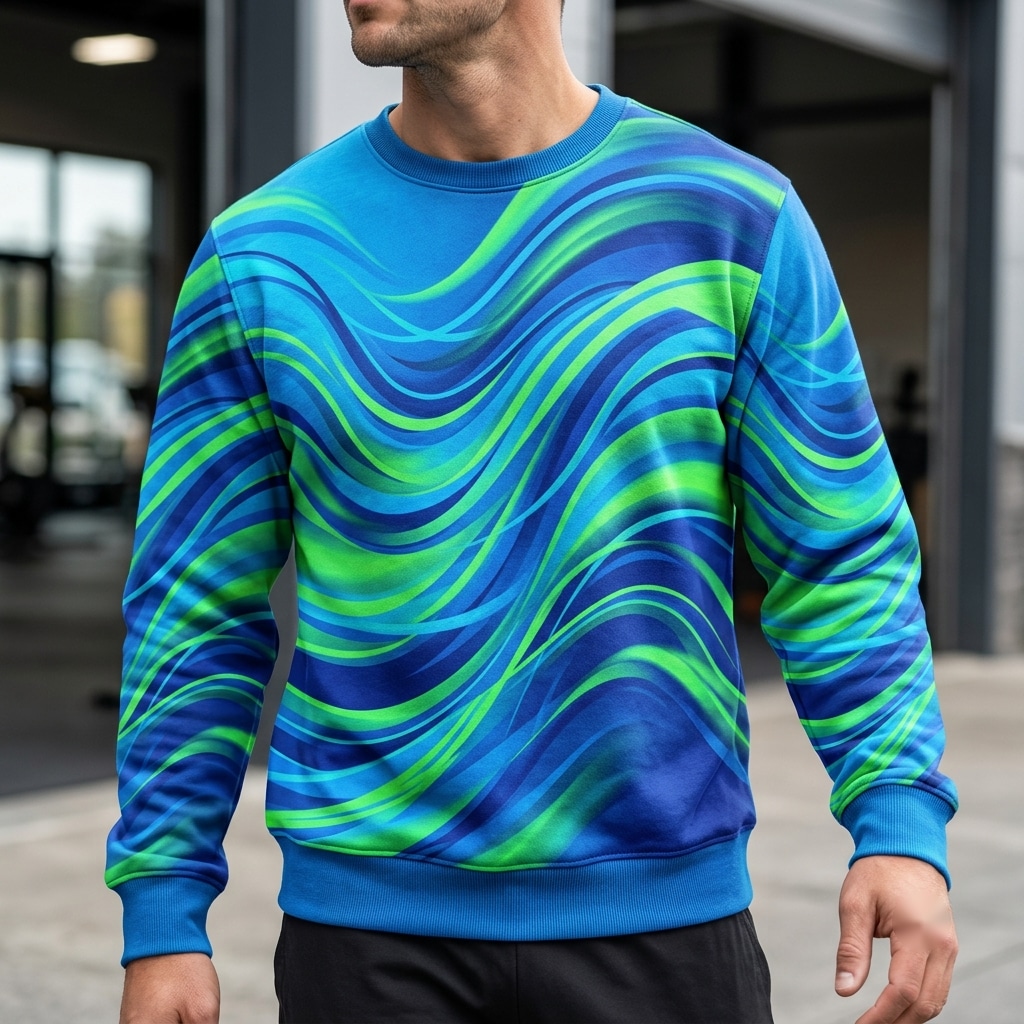 Pulse Motion Energy Abstract Sweatshirt
