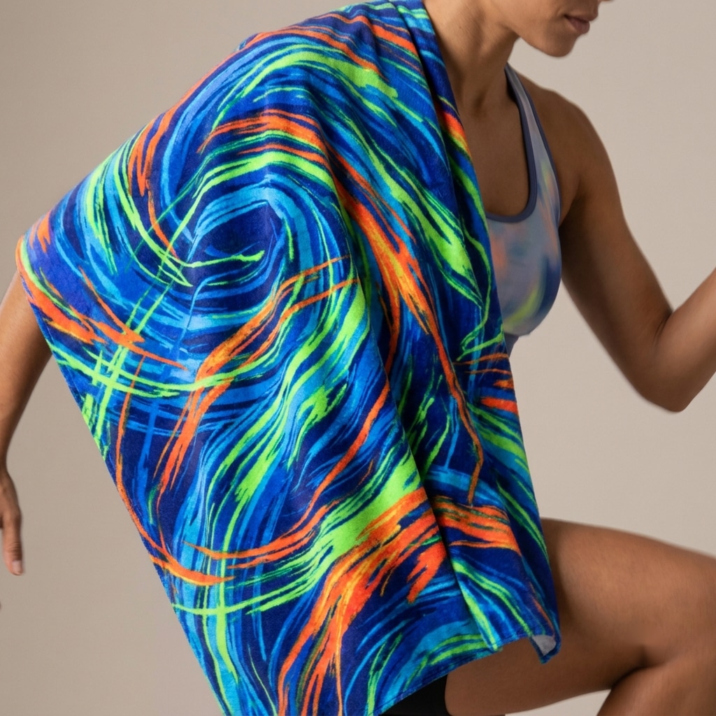 Dynamic Pulse Motion Energy Beach Towels